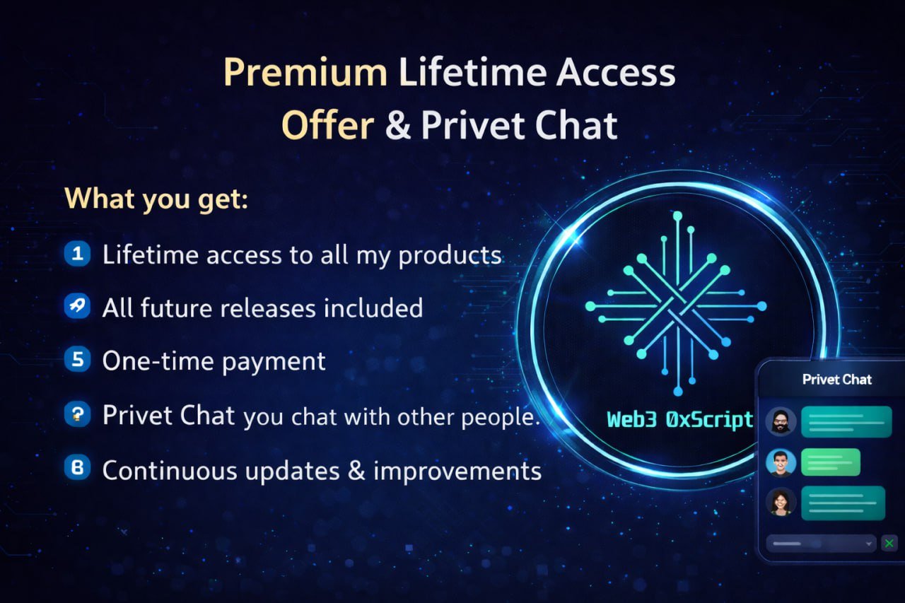 Premium Lifetime Access Offer  & Privet Chat